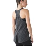 Lululemon Salute The Sun Tie Back Yoga Athletic Tank Top Heather Black Size S Photo 3
