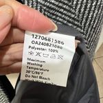 COMMENSE Essential Versatile Long Trench Coat Grey Herringbone XS Oversized NWT Black Photo 6