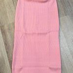 Pink Strapless Midi Dress Photo 0