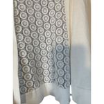 Calvin Klein  White Lace Embroidered Back Detail Long Sleeve Sweater Women Sz 2X Photo 4