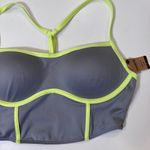Active USA Victoria’s Secret Ultimate Push up Corset Gray Yellow Sports Bra New Size XXL Photo 6