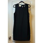 Cynthia Rowley  Black 100% Silk Sleeveless Sheath Dress New Size 10 Chic Trendy # Photo 1