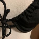 SheIn Black Ribbed Wired Bikini Top Photo 4