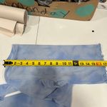 Aerie New!  Blue Magic Mesh Cropped Long Sleeve T-shirt Sheer Womens Size Medium Photo 7