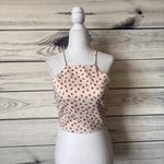 ZARA Off White Watermelon Fruit Print Strappy Backless Crop Top Photo 3