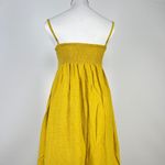 Farm Rio NWOT  Linen Blend Yellow Sleeveless Maxi Dress Size XS Photo 5