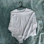 Hollister Light Blue Cropped Waffle-Knit Sweater Photo 0