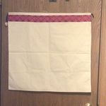 Tory Burch NWOT  Cream Cotton Drawstring Dust Bag Shoe Purse Storage 21” x 22” Photo 0