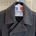 Merona Merino wool double breasted cotton grey size small Photo 1