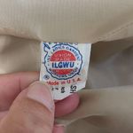 Abe Schrader Vintage Faux Suede Beige Button Gold Size 12 Photo 5