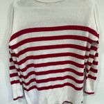 Lilly Pulitzer “Love & Sunshine” Red, White Striped Sweater Photo 6