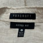 Foxcroft  Ivory 100% Linen Fitted Fit Cottagecore Granola Girl Summer Vest 6P Photo 8