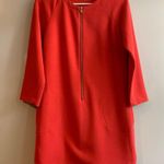 RACHEL Rachel Roy Coral Zip Front Long Sleeve Shift Dress Medium Photo 5