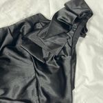 B. Smart  Women’s Black One Shoulder Ruffle Cocktail Dress With Side Ruching 9/10 Photo 3