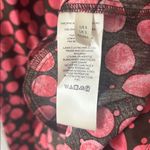 Free People  Jodie Printed Tunic Small Chocolate Pink Dot Flowy Oversized Photo 6