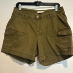 Natural Reflections Women’s Sz: 10  Army Green Cargo Shorts. Stretch Cotton. Photo 0