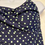 Swimsuits For All Tropical Culture Navy Blue Green Polka Dots Halter Size 16 EUC Photo 4
