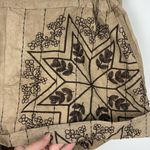 Free People  Westover Embroidered Shorts Womens Size Large Cotton Linen New Brown Photo 2