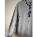 Market & Spruce  Gray Cardigan Cotton Blend Sweater Size Large NWT Photo 5