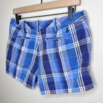 Ralph Lauren Polo Blue White Plaid Chino Shorts Size 4 Embroidered Pony Preppy Photo 4