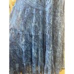 Jones Wear Dress Multiplayer Ruffled Blue Sleeveless Maxi Dress sz 10 hippie Photo 2