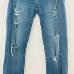 American Eagle  Outfitters Distressed Mid Rise Jegging Blue Jeans Size 2 Photo 5