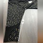 S2 Sportswear Black, Gold & Silver Polka Dot Printed High Rise Capri Leggings 1X Black Photo 7