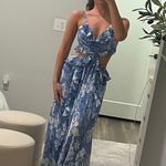 ASTR Blue Ruffle Maxi Dress Photo 7