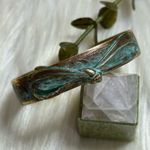 Elaine Coyne dragonfly patina brass tone bracelet Green Photo 2