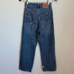 Levi's  501 Faded Distressed Ribcage Straight Ankle Jeans Inseam 26" Size 24 Photo 3