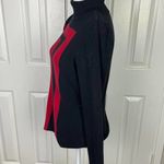 Style & Co Style Co Red and Black Ribbed Turtleneck Photo 2