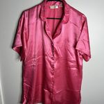 Victoria's Secret Women's Vintage Size S Gold Label Pink Button Nihtgown Satin Photo 0