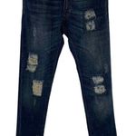 ETIENNE MARCEL Skinny Jeans Women 24 Blue Bleach Dip‎ Cuff Distressed Photo 0