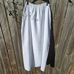 White Linen Maxi Slip Skirt Small Photo 1