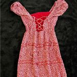 Sim & Sam  Red Floral Smocked Dress Photo 5