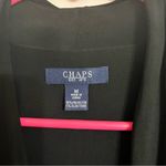 CHAPS Women’s  3/4 Sleeve Faux Wrap Dress‎ V-Neck Holiday Black Size Medium Photo 3