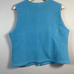 L.L.Bean Fleece Vest Womens Size L Large Blue Arctic Crop Y2k Cozy 90s Gorpcore Photo 4