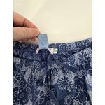 Fresh Produce  Women's 1X Blue Floral Capri Pants Elastic Waist  Cropped Photo 6