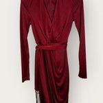 Altuzarra Target Womens size 2 Red Satin Wrap Dress W/ Scarf Photo 2