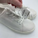 J.Crew  Platform Canvas Sneakers with Stripe White‎ Ribbon Style BN868 Size 8.5 Photo 3
