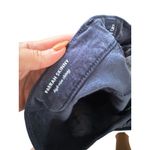 AG Adriano Goldschmied Navy Blue Cotton Velvet Farrah High Rise Skinny Pants Siz Photo 8