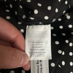 J.Crew Black & White Polkadot Pattern Short Flutter Sleeve Blouse Top Shirt 0 Photo 3
