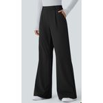Halara Brand New  Women's Size Medium Black Day Stretch High Waisted Flare Pants Photo 2