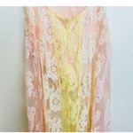 For Love & Lemons Lace Blossom Maxi Dress Sheer Pastel Floral Ethereal Festival Pink Size XXS Photo 12