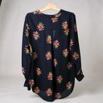 Soho Navy Floral Blouse Photo 1