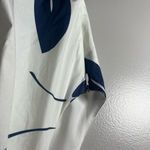 Paper London NEW Naxos Dress Take It Or Leaf It Asymmetric Mini Navy Size 8 Blue Photo 3