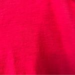 Soft Surroundings  bright pink short sleeve vneck T-shirt with embroidery XL Photo 5