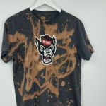 NC State Wolfpack Custom One Of A Kind Reverse Dyed Graphic Tee SZ M Size M Photo 1