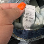 We Wore What The Danielle Crystal Straight High Waist Jeans In Blue Button Fly 27 Photo 4