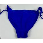 Shade & Shore NWT Blue Bikini Bottoms Low Rise High Leg Medium Seat Coverage M Photo 3